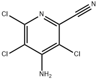 4-amino-3,5,6-trichloropyridine-2-carbonitrile  Structure