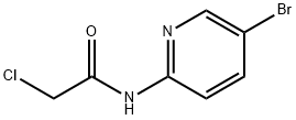 N-(5-BROMOPYRIDIN-2-YL)-2-CHLOROACETAMIDE 구조식 이미지