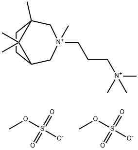 S,S'-dimethyl 1,3,8,8-tetramethyl-3-[3-(trimethylammonio)propyl]-3-azoniabicyclo[3.2.1]octane disulphate 구조식 이미지