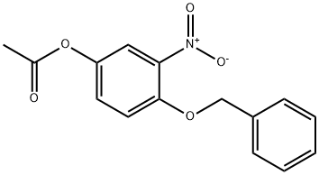 Phenol,3-nitro-4-(phenylMethoxy)-,acetate(ester) Structure