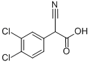 Benzeneacetic acid, 3,4-dichloro-a-cyano- Structure