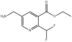 Ethyl5-(aminomethyl)-2-(difluoromethyl)pyridine-4-carboxylate Structure