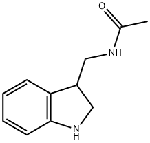 Acetamide,  N-[(2,3-dihydro-1H-indol-3-yl)methyl]- Structure