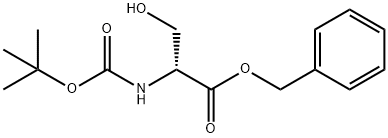 BOC-D-SER-OBZL Structure