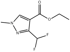 Ethyl 3-(difluoromethyl)-1-methyl-1H-pyrazole-4-carboxylate Structure