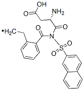 N-(2-naphthalenesulfonyl)aspartyl-(2-phenethyl)amide Structure