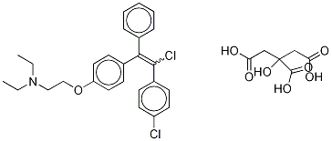 4'-클로로클로미펜구연산염(E/Z혼합물) 구조식 이미지