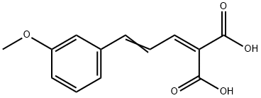 2-[3-(3-메톡시페닐)알릴리덴]말론산 구조식 이미지