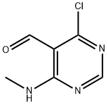 4-클로로-6-(메틸아미노)피리미딘-5-카브알데하이드 구조식 이미지