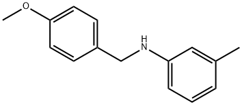 N-[(4-methoxyphenyl)methyl]-3-methylaniline Structure