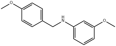 3-methoxy-N-[(4-methoxyphenyl)methyl]aniline Structure