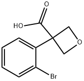 3-(2-Bromophenyl)oxetane-3-carboxylic acid Structure