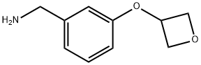 [3-(Oxetan-3-yloxy)phenyl]methanamine Structure