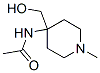 Acetamide,  N-[4-(hydroxymethyl)-1-methyl-4-piperidinyl]- 구조식 이미지