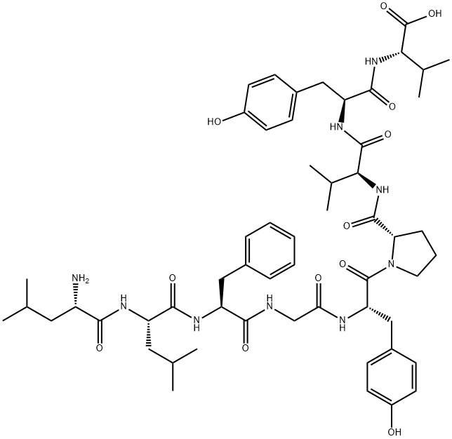 H-LEU-LEU-PHE-GLY-TYR-PRO-VAL-TYR-VAL-OH Structure