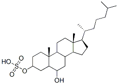 6-hydroxycholestan-3-yl sulfate Structure