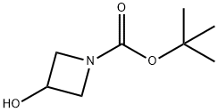 1-N-Boc-3-hydroxyazetidine 구조식 이미지