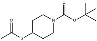 1-피페리딘카르복실산,4-(아세틸티오)-,1,1-디메틸에틸에스테르 구조식 이미지