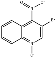 3-BROMO-4-NITROQUINOLINE-1-OXIDE 구조식 이미지