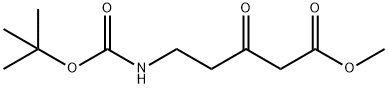 5-tert-Butoxycarbonylamino-3-oxo-pentanoic acid methyl ester Structure