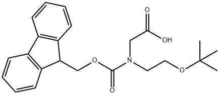 FMOC,TBUOET-GLY-OH DCHA Structure