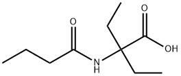 Butanoic  acid,  2-ethyl-2-[(1-oxobutyl)amino]- Structure