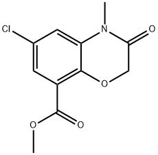 141761-83-3 6-Chloro-3,4-dihydro-4-methyl-3-oxo-2H-1,4-benzoxazine-8-carboxylic acid methyl ester
