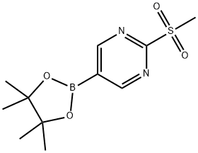 2-(methylsulfonyl)-5-(4,4,5,5-tetramethyl-1,3,2-dioxaborolan-2-yl)pyrimidine Structure