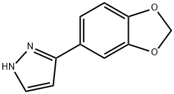 3-(1,3-벤조디옥솔-5-일)-1H-피라졸(SALTDATA:HCl) 구조식 이미지