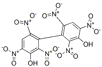 2,2',4,4',6,6'-hexanitro[1,1'-biphenyl]-3,3'-diol 구조식 이미지