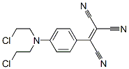 2-[4-[bis(2-chloroethyl)amino]phenyl]ethene-1,1,2-tricarbonitrile Structure