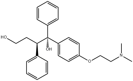 1,2-Diphenyl-1-[4-[2-(dimethylamino)ethoxy]phenyl]butane-1,4-diol  Structure