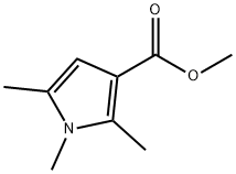 메틸1,2,5-트리메틸-1H-피롤-3-카르복실레이트 구조식 이미지