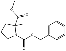 (+/-)-N-CBZ-2-methylproline Structure