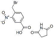 4-bromomethyl-3-nitrobenzoic acid succinimide ester Structure