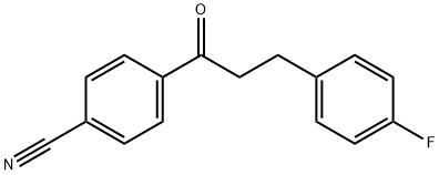 4'-시아노-3-(4-플루오로페닐)프로피오페논 구조식 이미지
