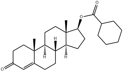 17-.beta.hydroxyandrost-4-en-3-one hexahydrobenzoate Structure