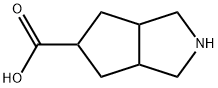 Hexahydrocyclopenta[c]pyrrole-5-carboxylic acid 구조식 이미지