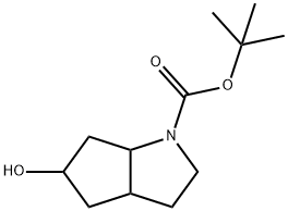 tert-butyl 5-hydroxy-octahydrocyclopenta[b]pyrrole-1-carboxylate Structure