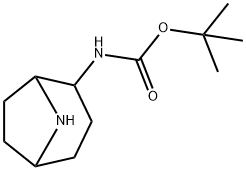 2-(boc-amino)-8-azabicyclo[3.2.1]octane 구조식 이미지