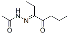 Acetic  acid,  (1-ethyl-2-oxopentylidene)hydrazide  (9CI) Structure