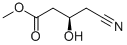 BUTANOIC ACID, 4-CYANO-3-HYDROXY-, METHYL ESTER, (3R)- 구조식 이미지