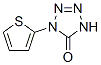 1-THIEN-2-YL-1,4-DIHYDRO-5H-TETRAZOL-5-ONE 구조식 이미지