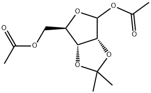 1,6-DI-O-아세틸-2,3-이소프로필리덴-D-리보스 구조식 이미지
