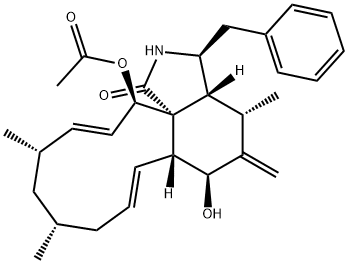 18-dehydroxycytochalasin H 구조식 이미지