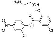 Niclosamide ethanolamine salt 구조식 이미지