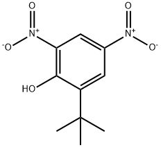 2,4-Dinitro-6-tert-butylphenol 구조식 이미지