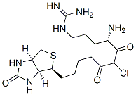 biotinylarginylchloromethane Structure