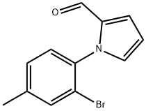 1-(2-BROMO-4-METHYLPHENYL)-1H-PYRROLE-2-CARBALDEHYDE 구조식 이미지