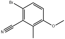 6-Bromo-3-methoxy-2-methylbenzonitrile Structure